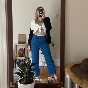 Everlane way high Jean bright blue